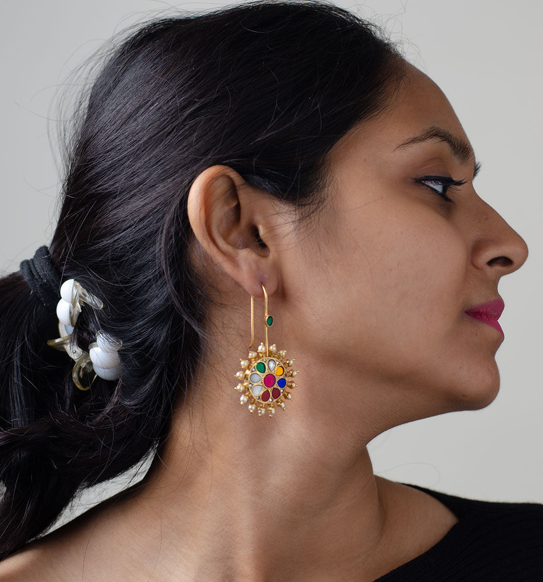 Navratan Earrings